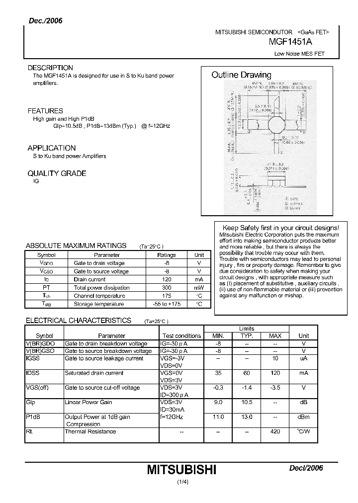MGF1451A_776003.PDF Datasheet