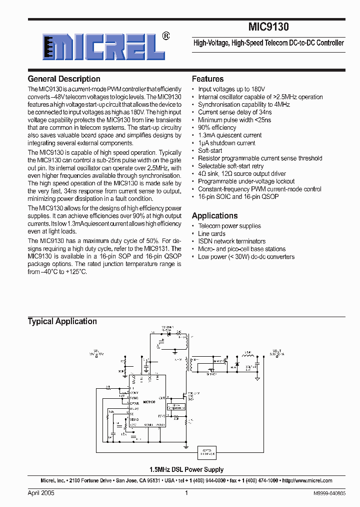 MIC9130_622091.PDF Datasheet