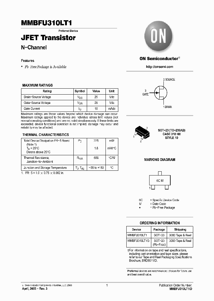 MMBFU310LT105_744818.PDF Datasheet Download