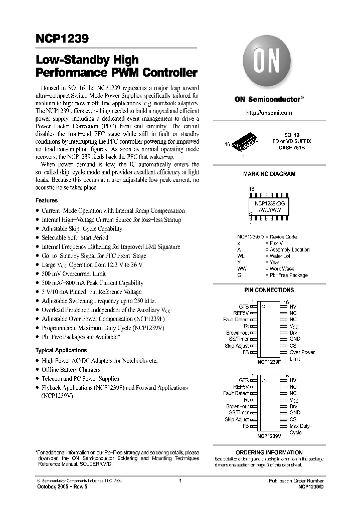 NCP1239VDR2_707344.PDF Datasheet