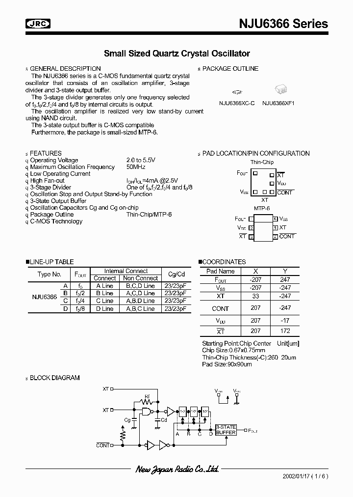 NJU6366_667248.PDF Datasheet Download