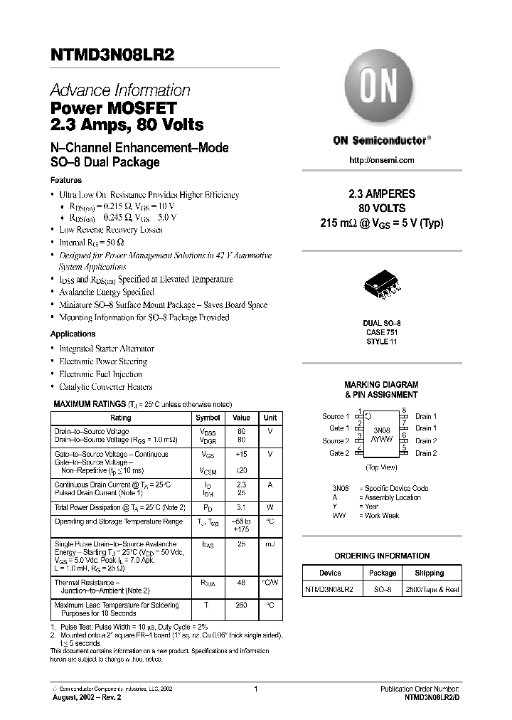 NTMD3N08LR2_699438.PDF Datasheet