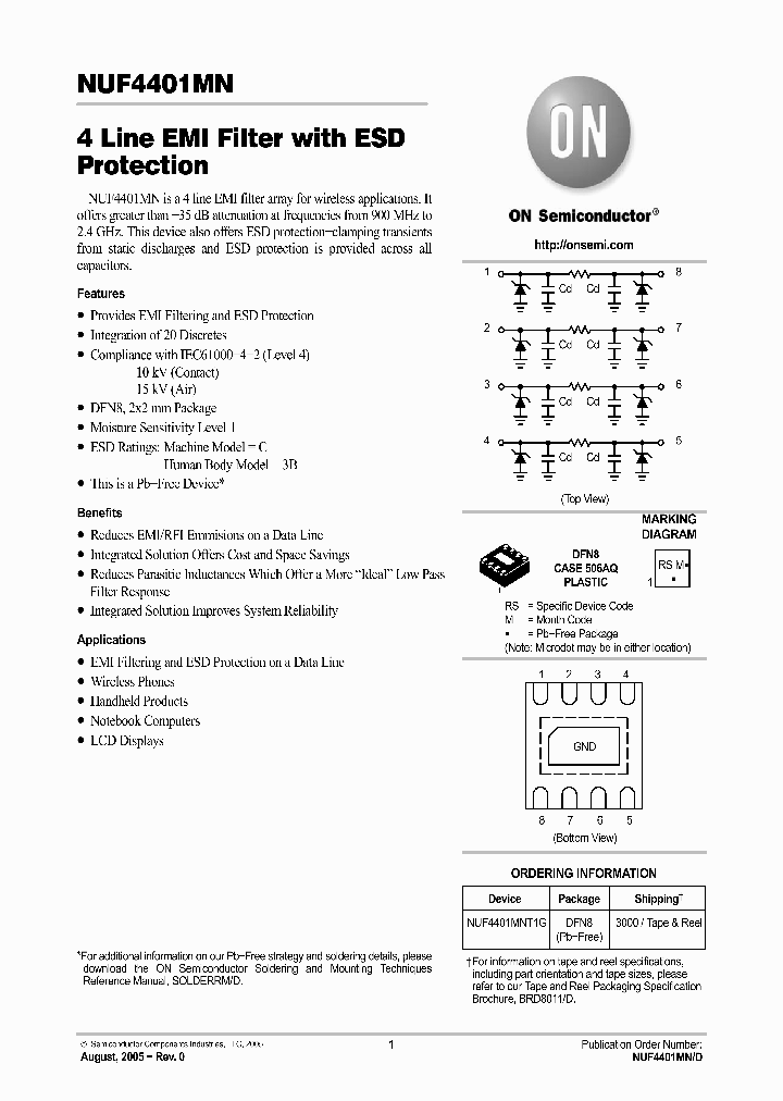 NUF4401MN_708535.PDF Datasheet