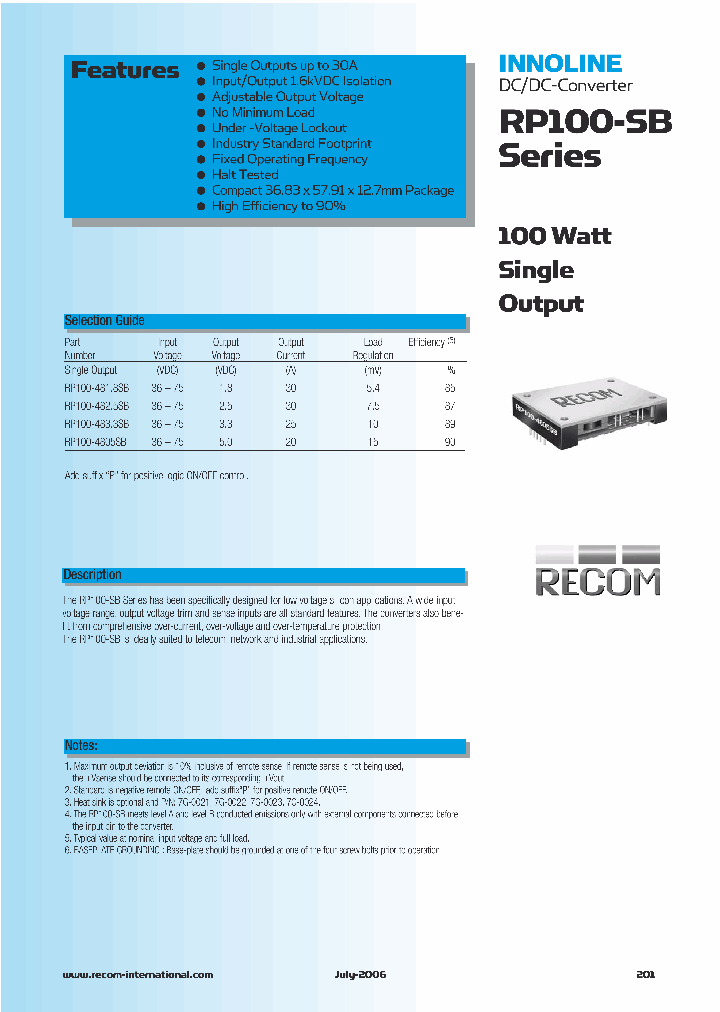 RP100-4833SB_1115695.PDF Datasheet