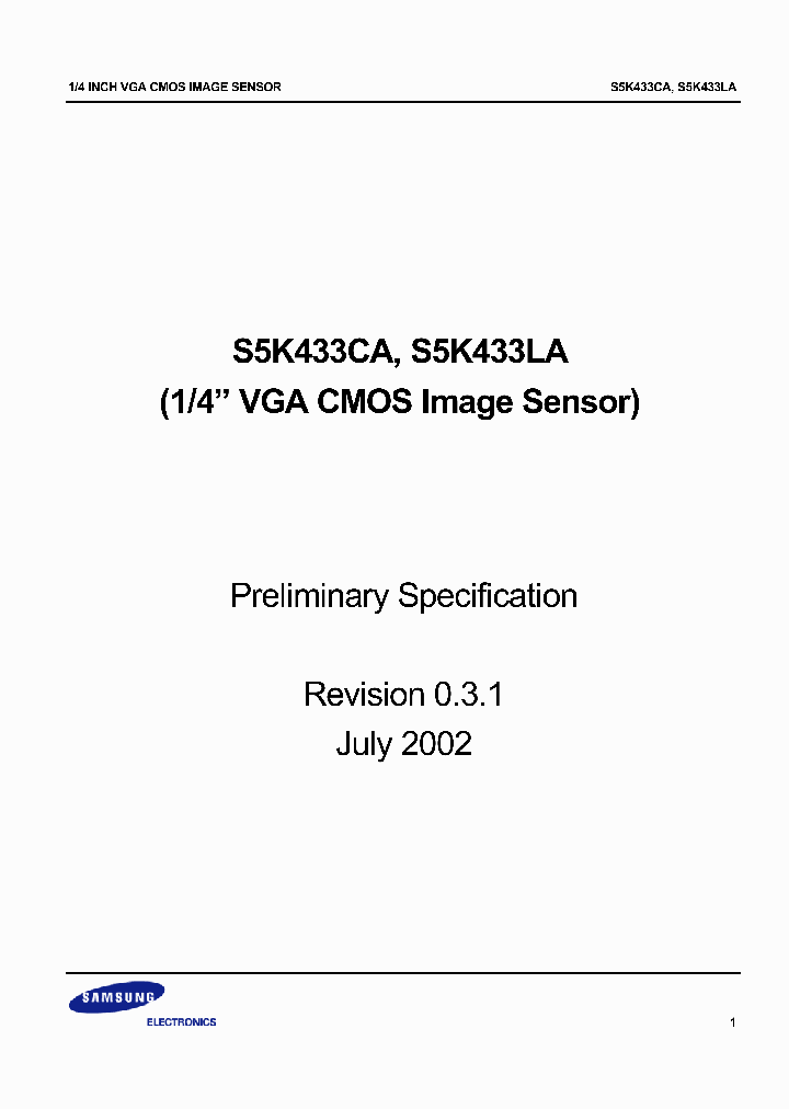 S5K433CA_934940.PDF Datasheet