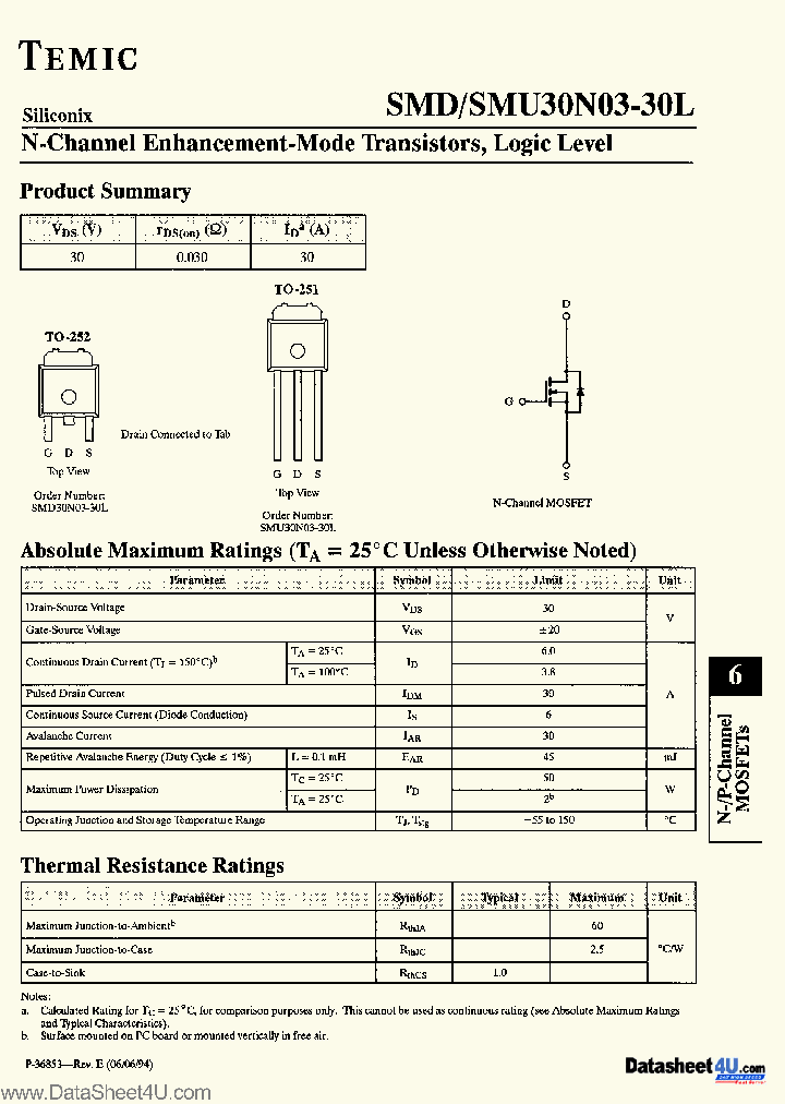 SMD30N03-30L_950395.PDF Datasheet