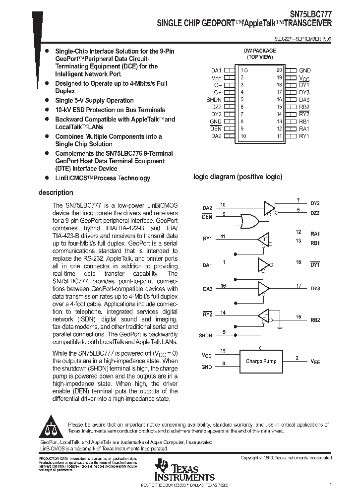 SN75LBC777DWR_909865.PDF Datasheet