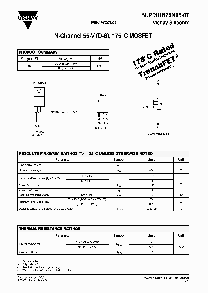 SUP75N05-07_1008923.PDF Datasheet