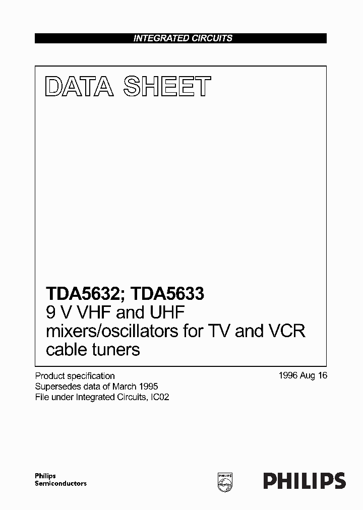 TDA5633T_812338.PDF Datasheet