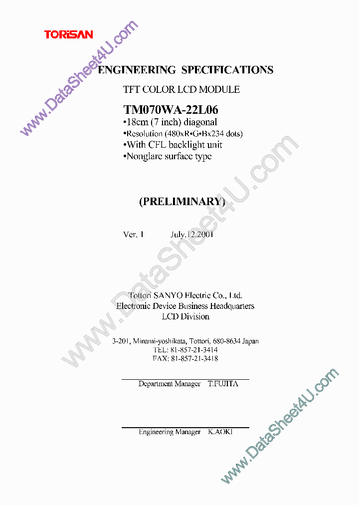 TM070WA22L01_796554.PDF Datasheet