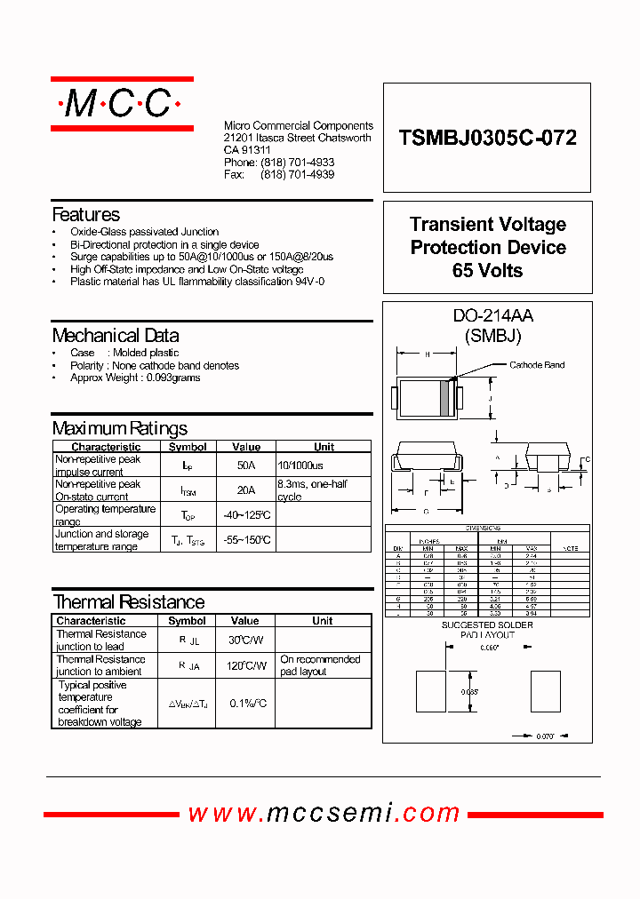 TSMBJ0305C-072_826435.PDF Datasheet
