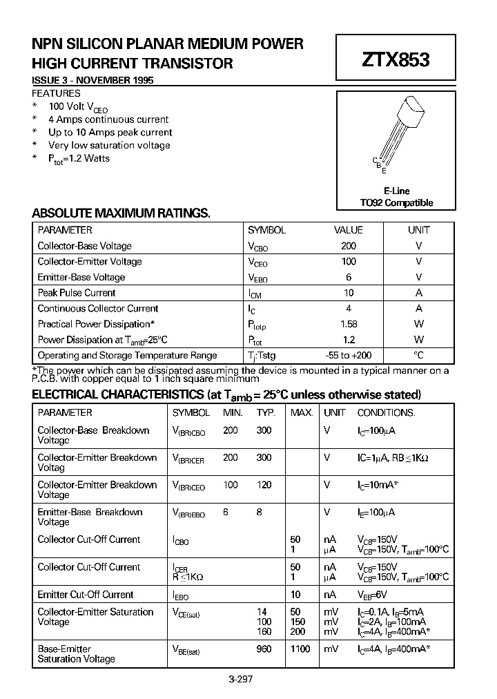 ZTX853_927461.PDF Datasheet