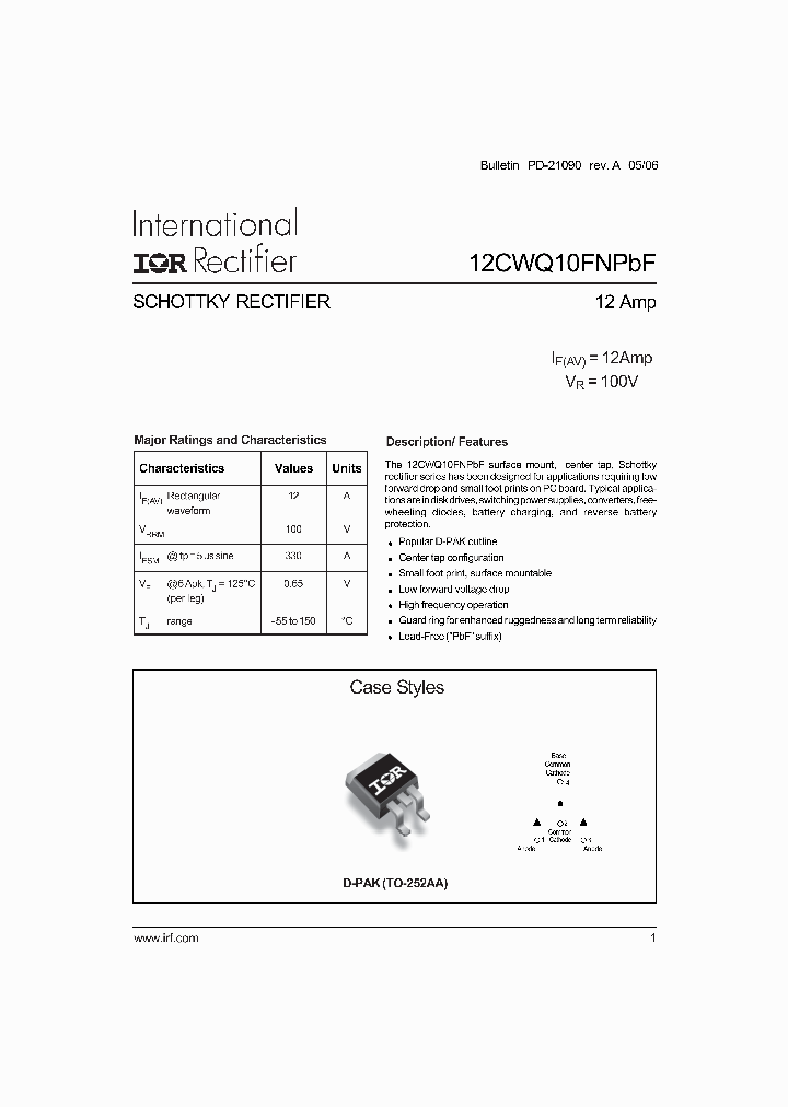 12CWQ10FNPBF_1156423.PDF Datasheet