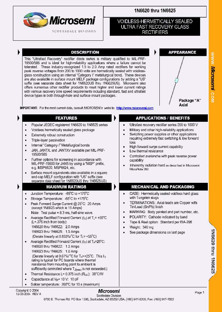 1N6625_1192340.PDF Datasheet