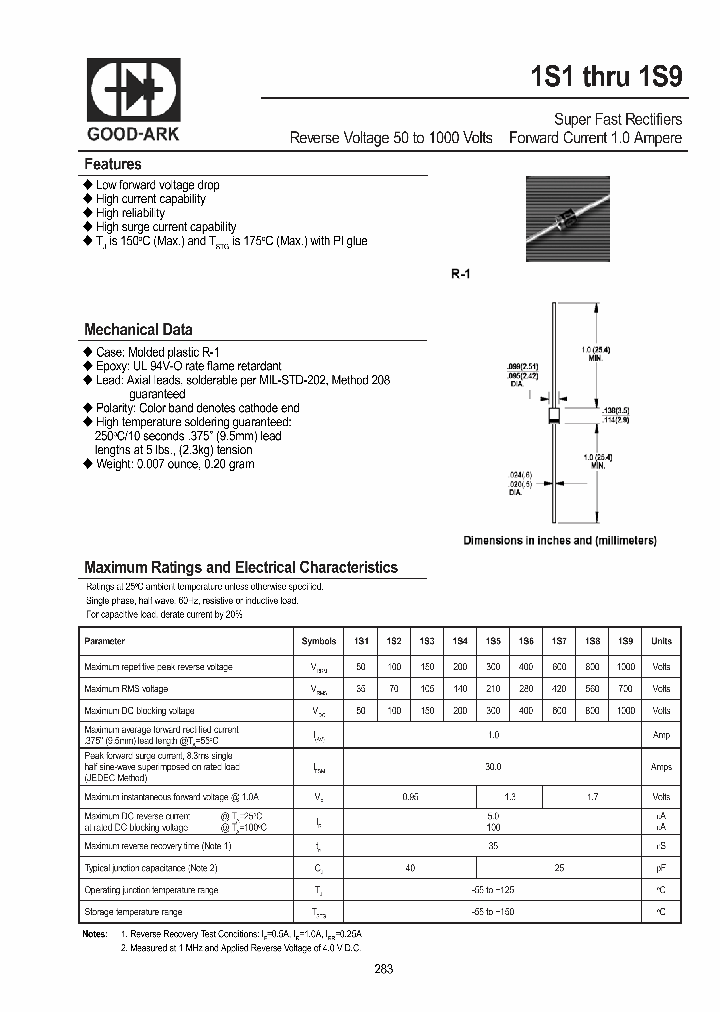 1S7_1040163.PDF Datasheet