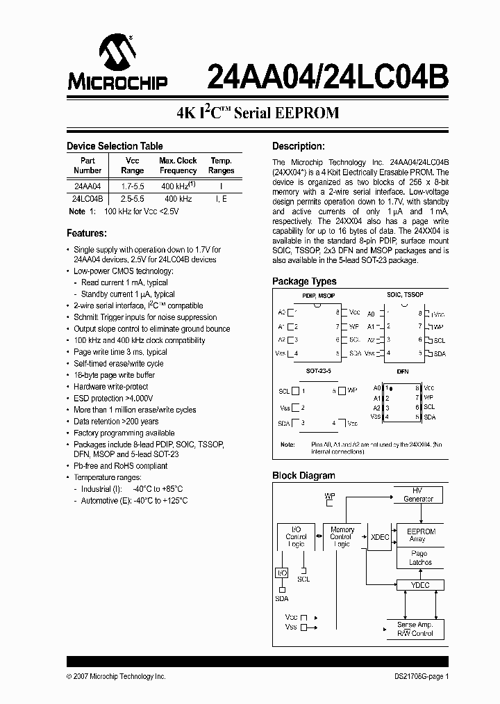 24LC04B_1193133.PDF Datasheet