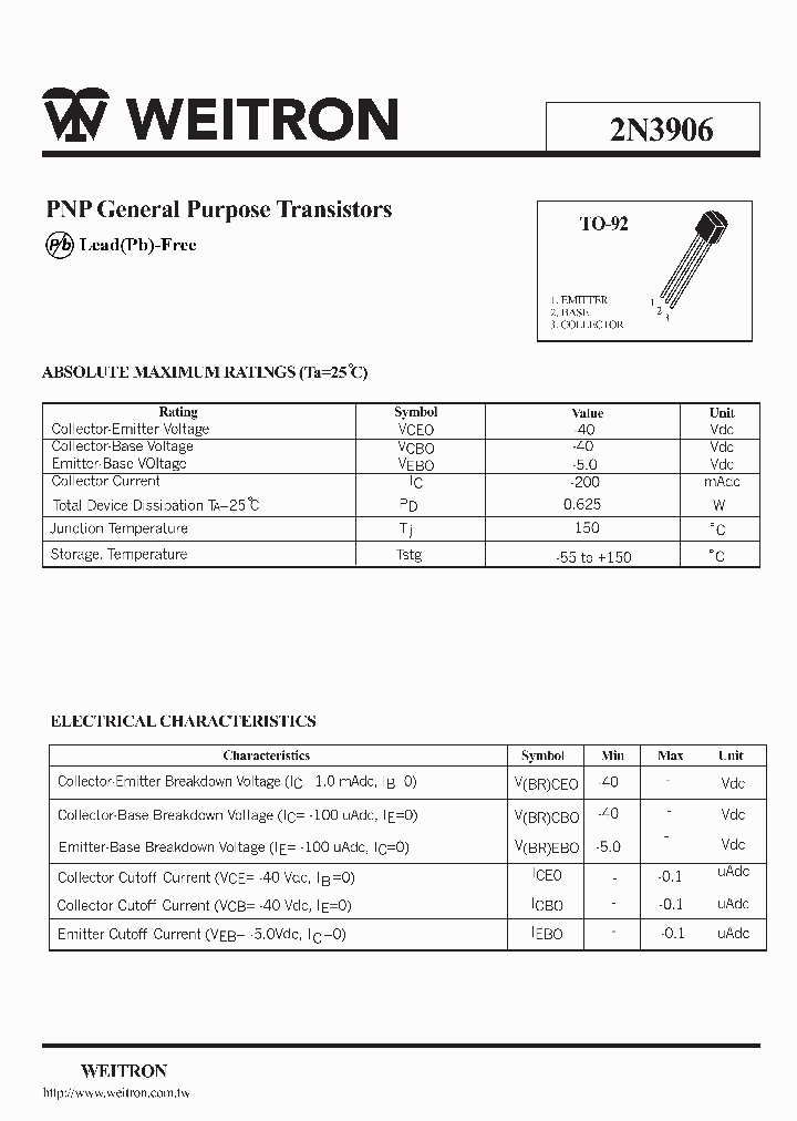 2N3906_1107960.PDF Datasheet