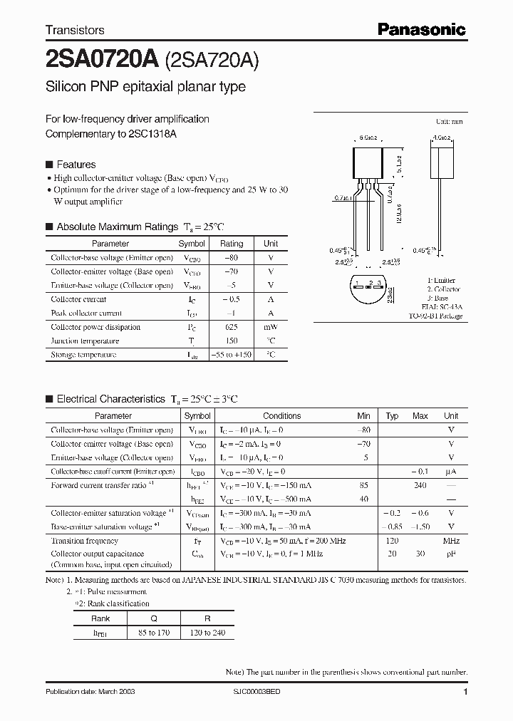 2SA0720A_1133203.PDF Datasheet