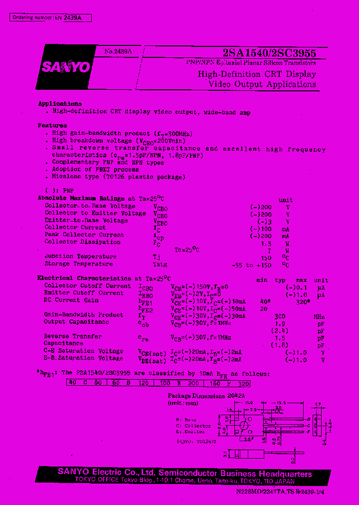 2SC3955_1032664.PDF Datasheet