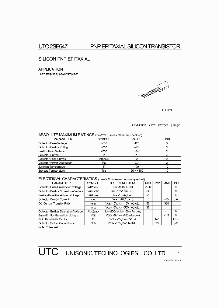 2SB647_1075246.PDF Datasheet