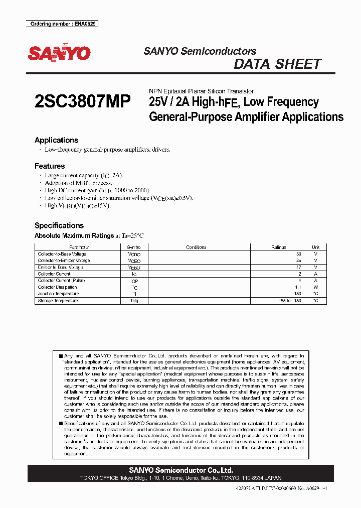 2SC3807MP_1045607.PDF Datasheet Download