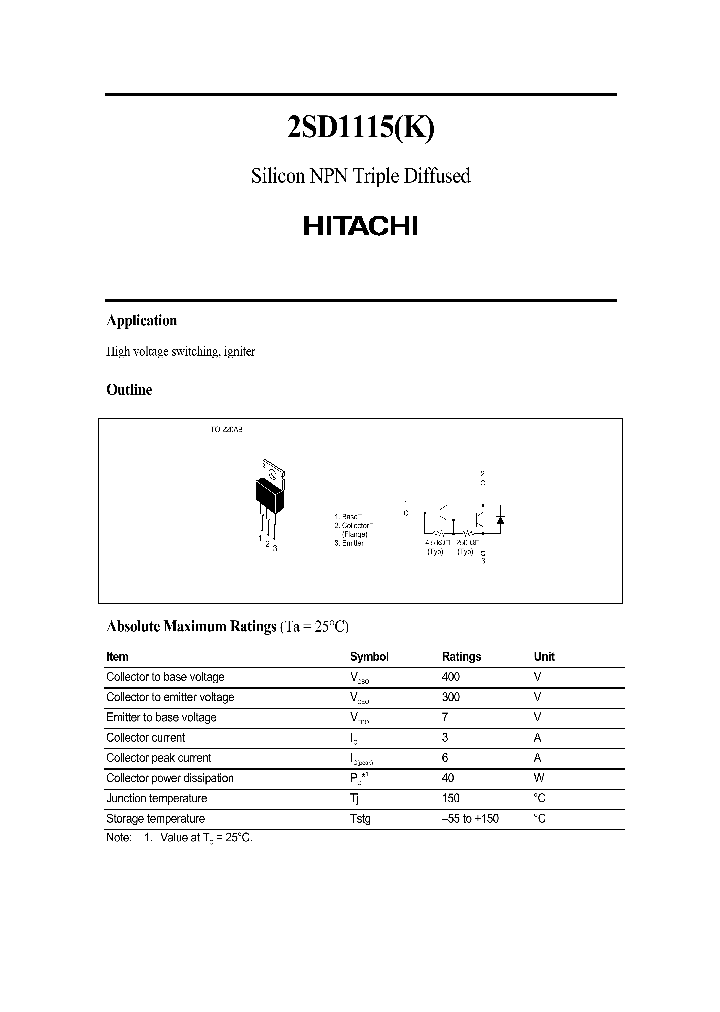 2SD1115_1153100.PDF Datasheet