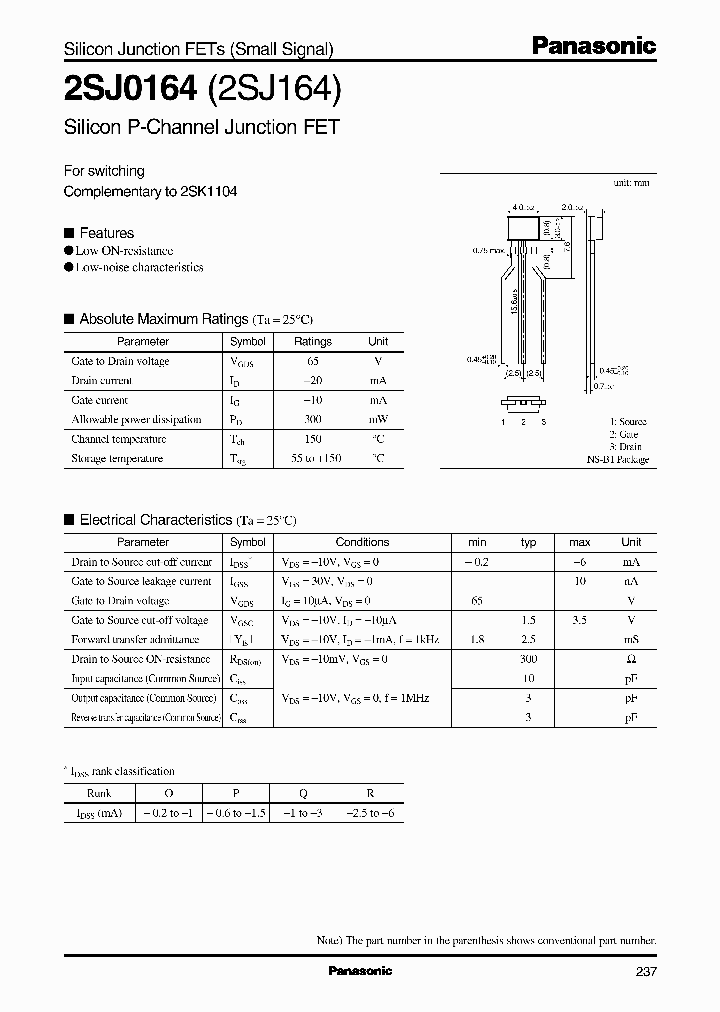 2SJ164_1197443.PDF Datasheet