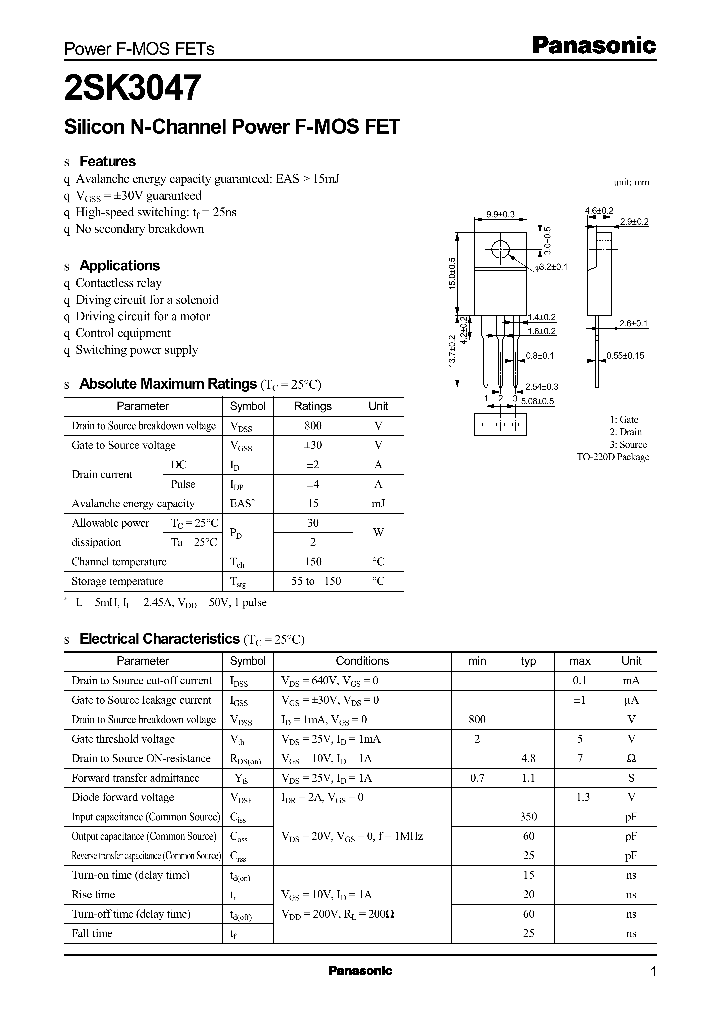 2SK3047_1198495.PDF Datasheet