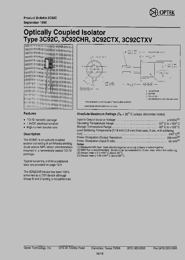 3C92CTXV_1199463.PDF Datasheet