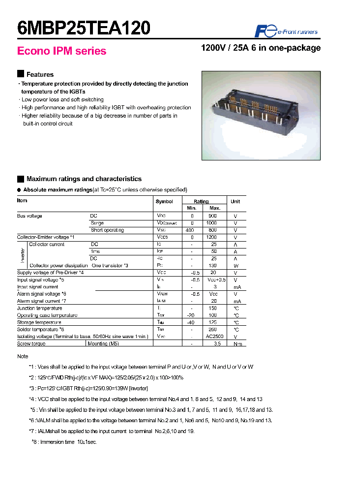 6MBP25TEA120_1201158.PDF Datasheet