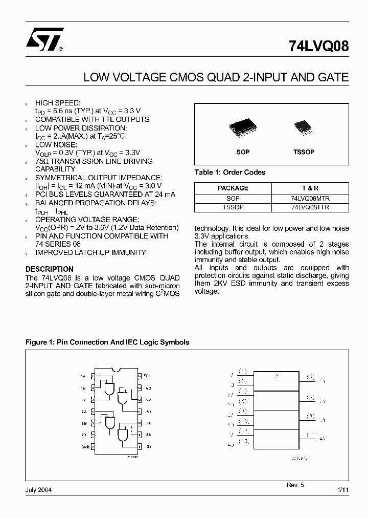 74LVQ08TTR_1202745.PDF Datasheet