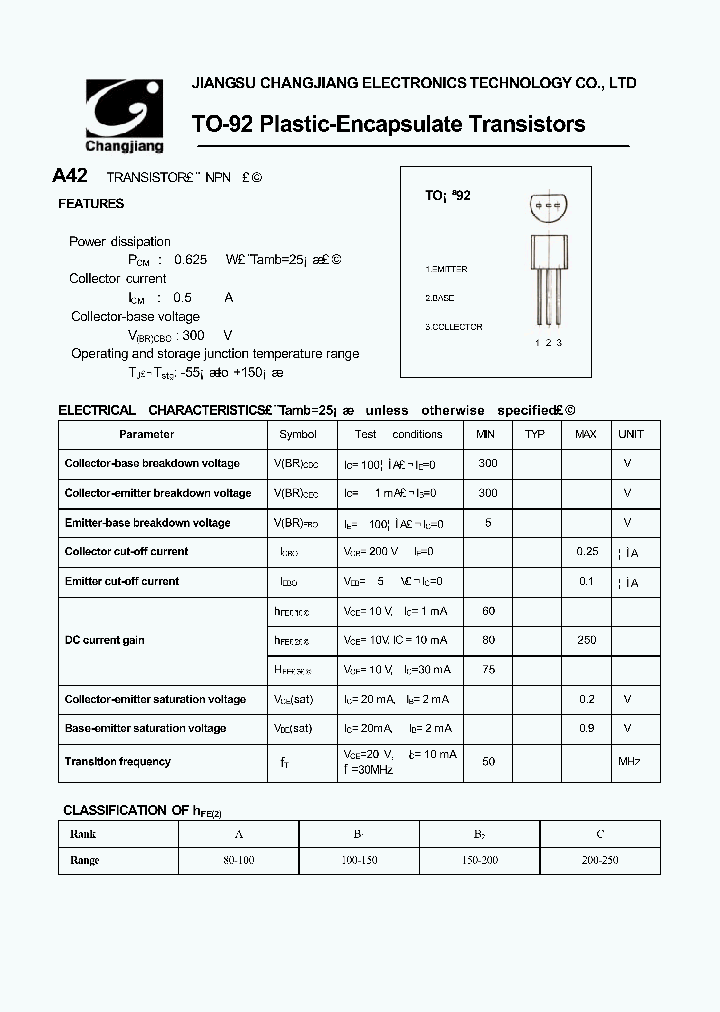 A42-TO-92_1204574.PDF Datasheet