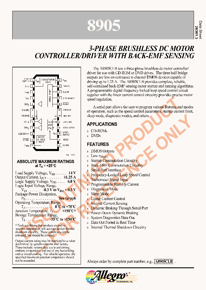 A8905CLB_1204824.PDF Datasheet