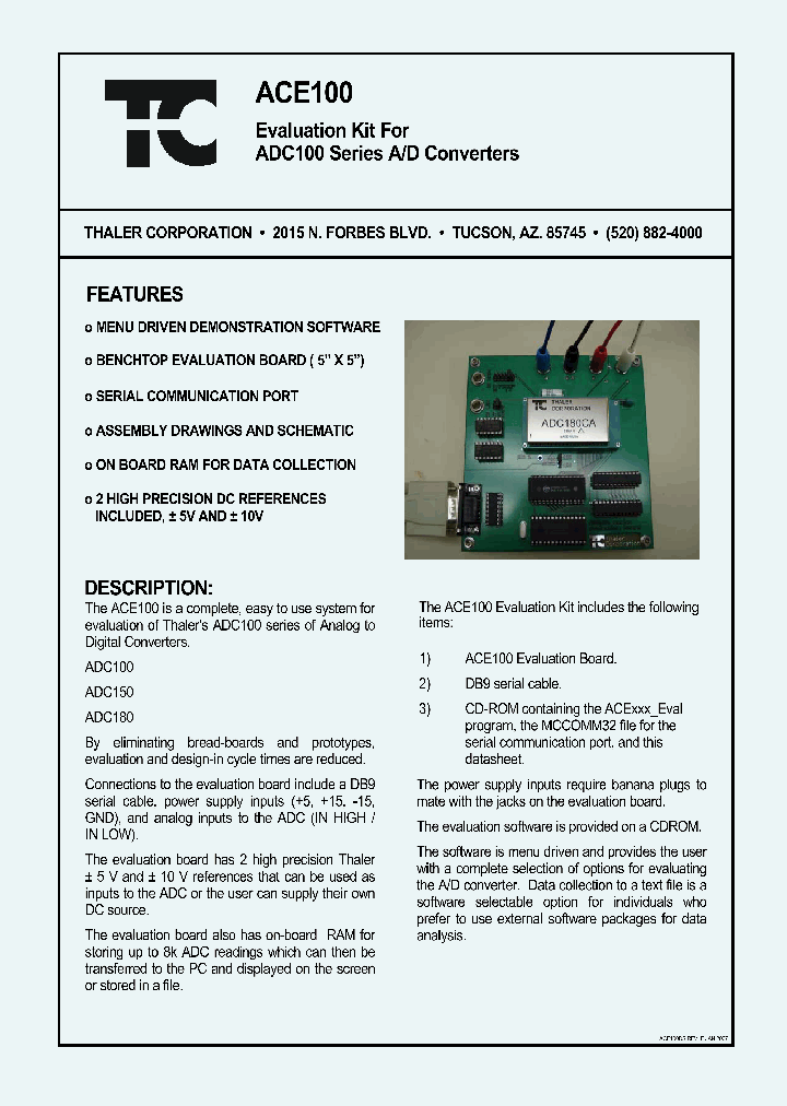 ADC100_1074408.PDF Datasheet Download