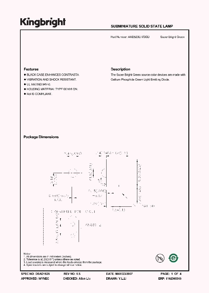 AM2520EHSGD_1208930.PDF Datasheet