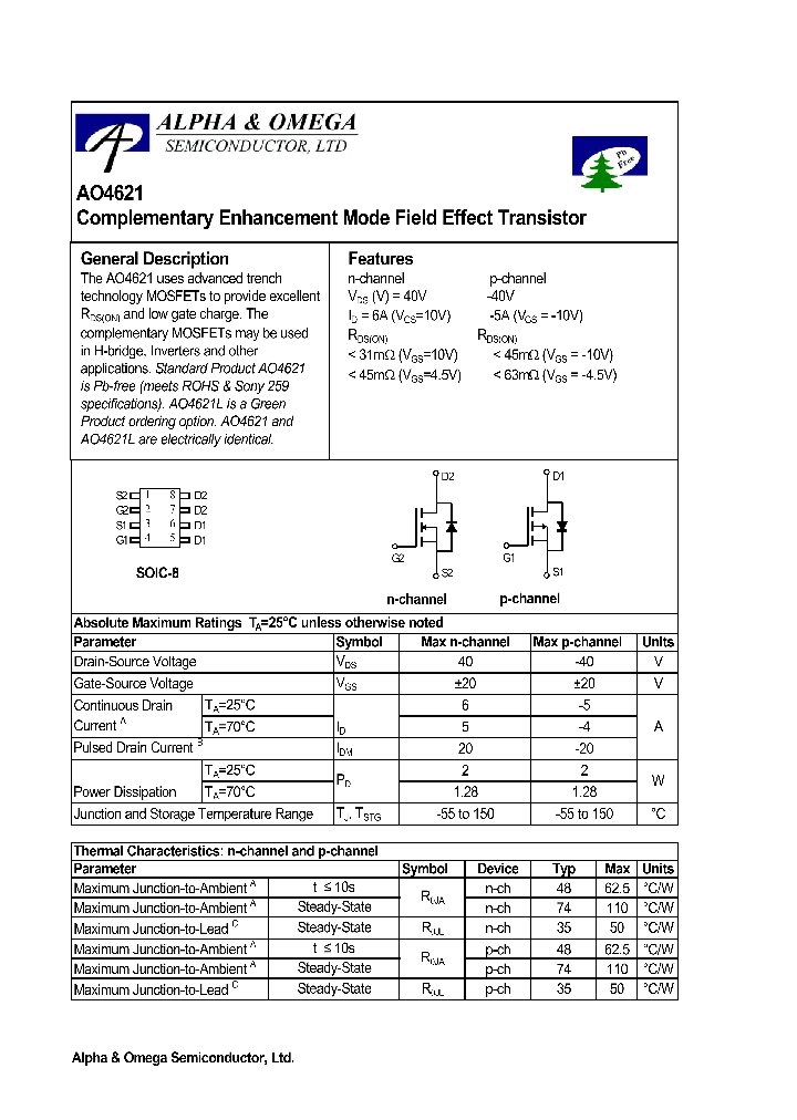 AO4621_1168312.PDF Datasheet