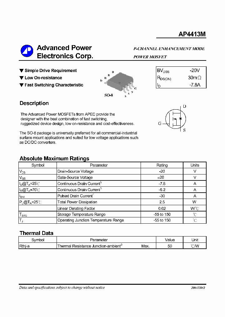 AP4413M_1140685.PDF Datasheet