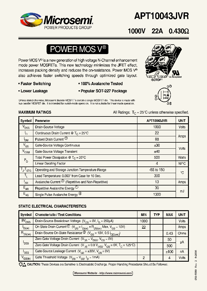 APT10043JVR_1211257.PDF Datasheet