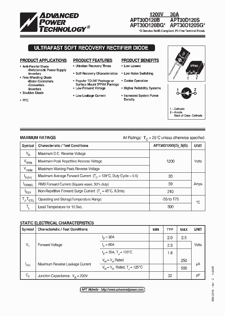 APT30D120SG_1211540.PDF Datasheet