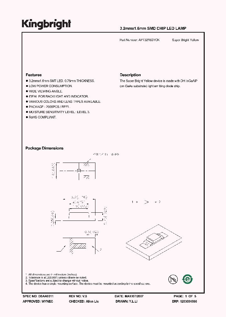 APT3216SYCK_1211625.PDF Datasheet