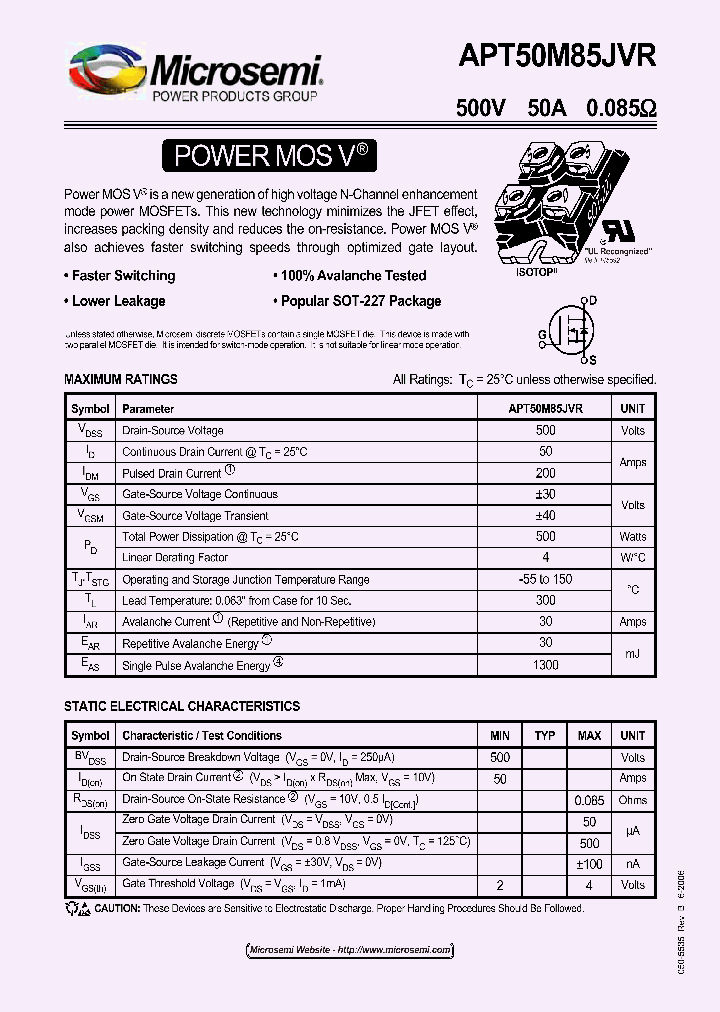 APT50M85JVR_1211785.PDF Datasheet