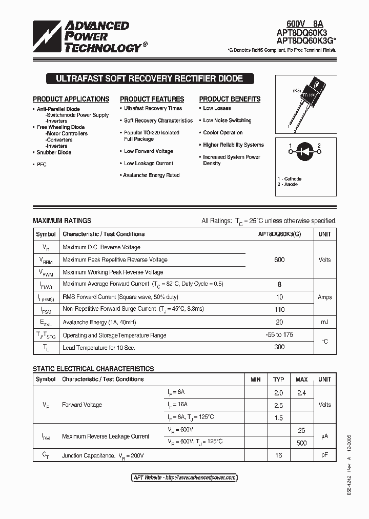 APT8DQ60K3G_1211995.PDF Datasheet