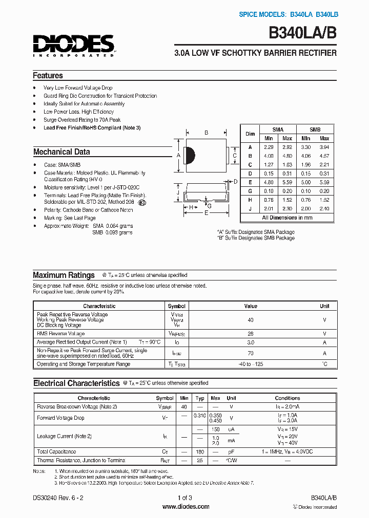 B340LA1_1116903.PDF Datasheet