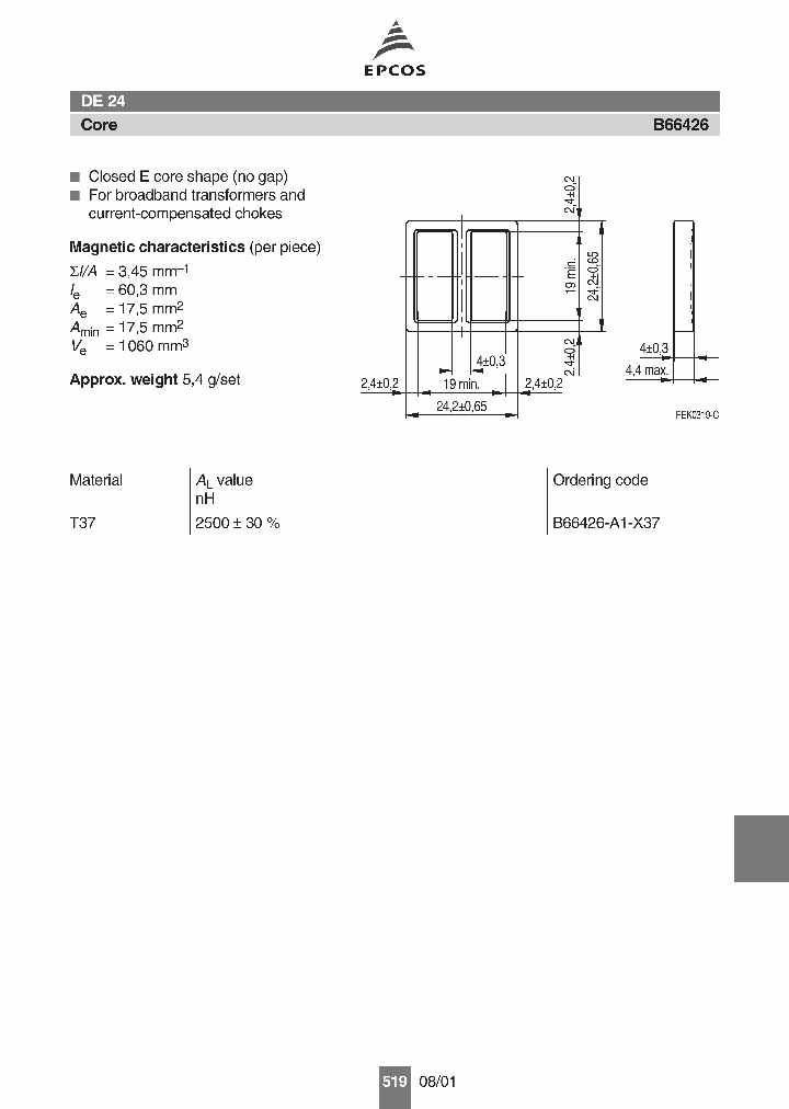 B66426-A1-X37_1216288.PDF Datasheet