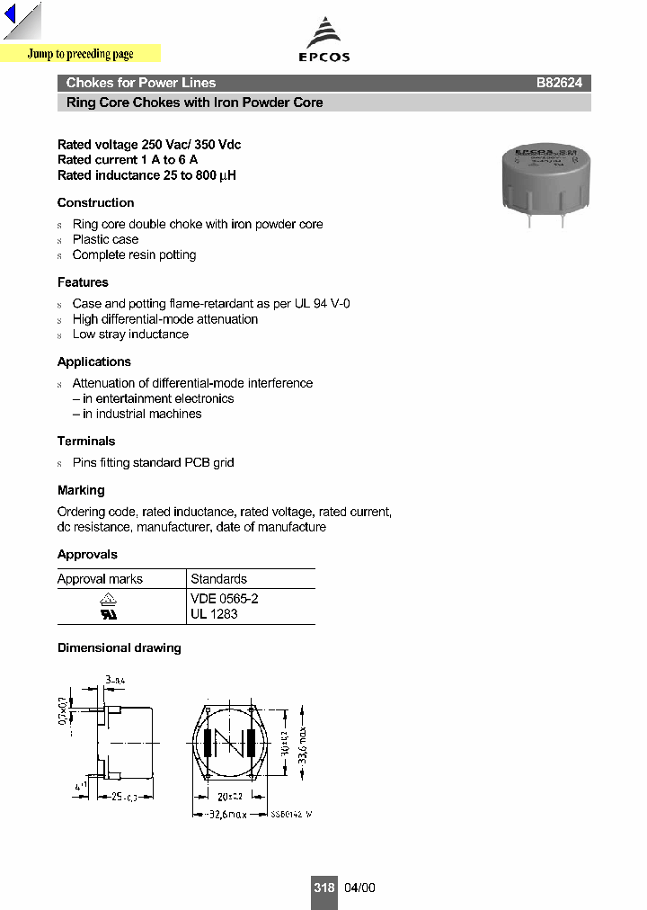 B82624-B2602-N1_1216412.PDF Datasheet