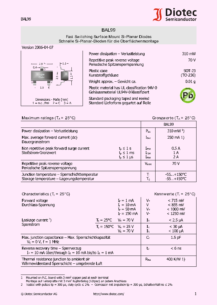 BAL99_1152599.PDF Datasheet