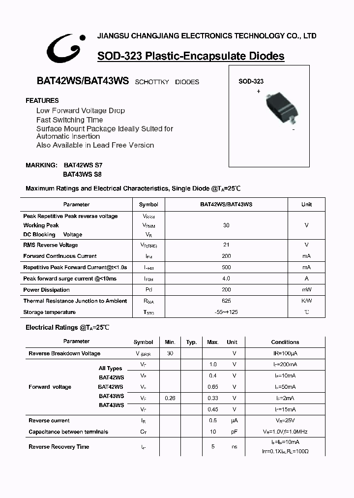 BAT43WS-SOD-323_1217340.PDF Datasheet