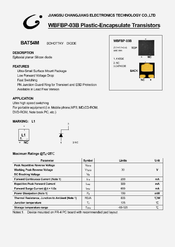 BAT54M_1217397.PDF Datasheet