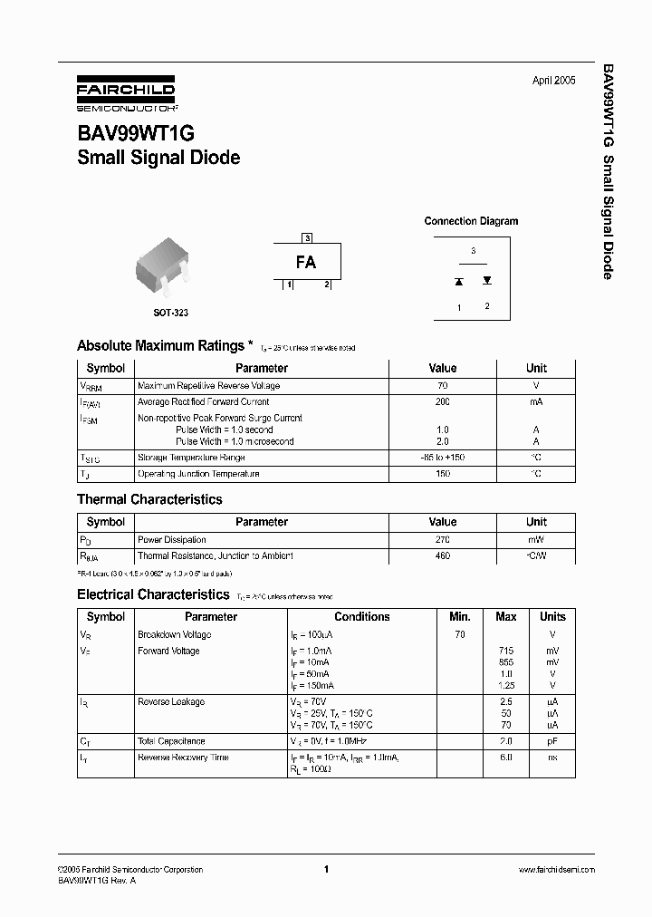 BAV99WT1G_1217583.PDF Datasheet