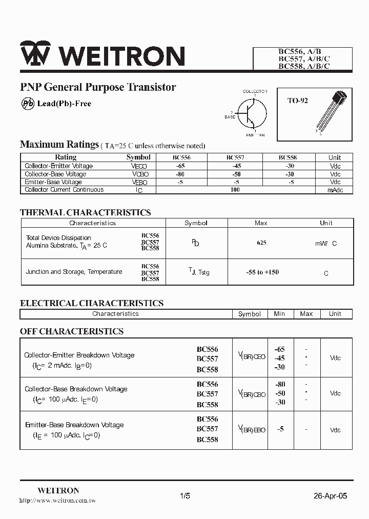 BC556_1121952.PDF Datasheet